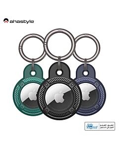 ahaStyle 3 Protector Case and Keychain For AirTag - Black - Green - Blue