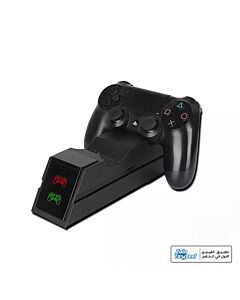 Dual Charging Dock PS4 Controller with led screen - Black