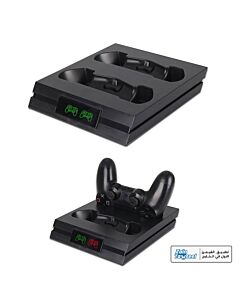 Stand Charger with Indicator for PS4 Controller - Black