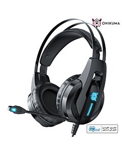 Onikuma Headphones Gaming K16 with Noise Canceling - Stereo - Ice Blue