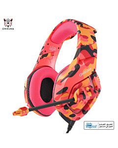 ONIKUMA K1-B Gaming Headset – Stereo – Noise canceling Mic - Red